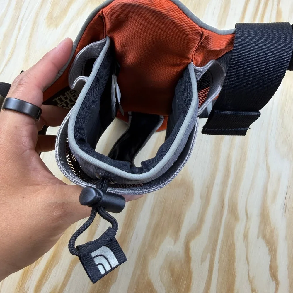The North Face Running Hydration Waist Belt Orange Water Bottle Holster Pack